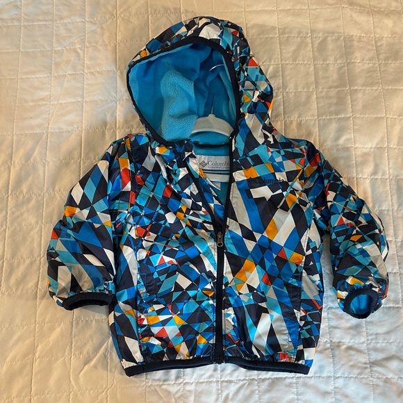 Columbia Kids Geometric Blue Jacket - Picture 1 of 4